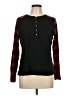 Chaps Black Long Sleeve Henley Size L - photo 1