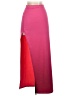 Elleven Color Block Burgundy Formal Skirt Size S - photo 2