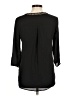 H&M 100% Polyester Black 3/4 Sleeve Blouse Size 6 - photo 2
