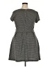 Maison Jules Polka Dots Gray Casual Dress Size XXL - photo 2