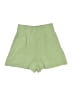 Zara Solid Green Shorts Size S - photo 1