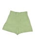 Zara Solid Green Shorts Size S - photo 2