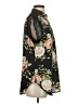 Amaryllis 100% Polyester Floral Black Short Sleeve Blouse Size S - photo 4