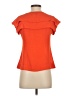 Banana Republic 100% Polyester Orange Short Sleeve Top Size XXS - photo 2