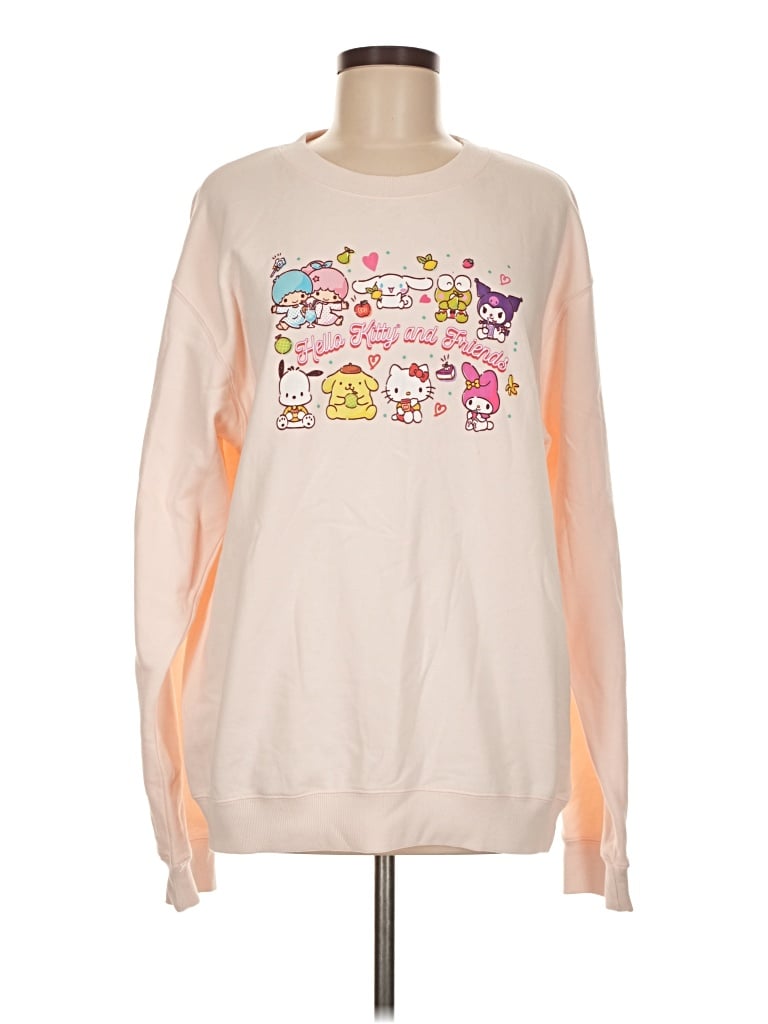 Pre-owned Hello Kitty Sweatshirt In White