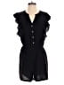 Unbranded 100% Polyester Solid Black Romper Size S - photo 1
