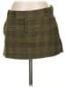 No Boundaries Plaid Green Tan Casual Skirt Size 5 - photo 1