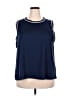 Downing Studio Blue Sleeveless T-Shirt Size 2X - photo 1