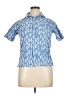 Three Islands Blue Short Sleeve Blouse Size XL - photo 1