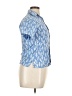 Three Islands Blue Short Sleeve Blouse Size XL - photo 4