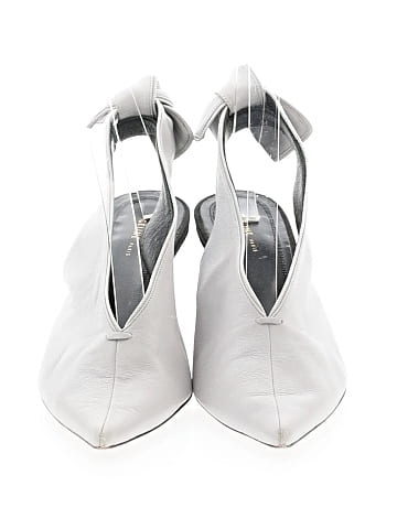 Céline Leather Slingback Pumps  (view 2)