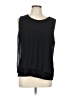 Calvin Klein 100% Polyester Black Sleeveless Blouse Size L - photo 1