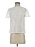 Tory Burch 100% Cotton Ivory White Short Sleeve Blouse Size 4 - photo 1