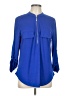 Moyabo Blue 3/4 Sleeve Blouse Size L - photo 1