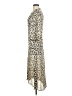 Zara 100% Polyester Animal Print Gold Casual Dress Size XS - photo 5