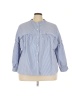 Unbranded Blue 3/4 Sleeve Blouse Size 2X - photo 1