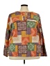 Haptics Brown Long Sleeve Polo Size 3X - photo 1