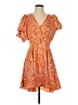 1.State 100% Polyester Paisley Orange Cocktail Dress Size S - photo 1
