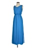 Kennedy Blue 100% Polyester Solid Blue Casual Dress Size 4 - photo 1