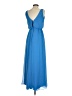 Kennedy Blue 100% Polyester Solid Blue Casual Dress Size 4 - photo 2