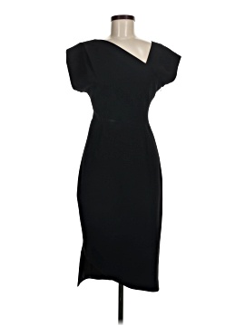 long sleeve short black dresses TA3 Plungey Long Sleeve Mini Dress - Black - 3X main image 0