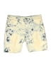 Volcom Tie-dye Yellow Denim Shorts Size 1 - photo 1