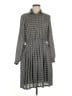 Isabella Sinclair 100% Polyester Houndstooth Gray Casual Dress Size M - photo 1