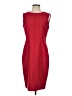 Tahari 100% Polyester Solid Red Cocktail Dress Size 0 - photo 1