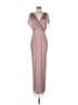 Mac Duggal 100% Polyester Pink Silver Cocktail Dress Size 8 - photo 1