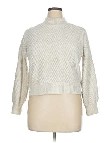 Pink Rose Turtleneck Sweater (view 1)