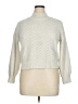 Pink Rose 100% Polyester Chevron-herringbone Ivory Turtleneck Sweater Size XL - photo 1