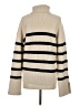 Zara Stripes Ivory Turtleneck Sweater Size S - photo 2