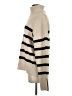Zara Stripes Ivory Turtleneck Sweater Size S - photo 5