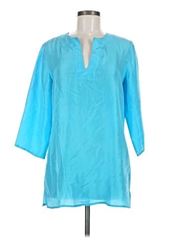 Doncaster Collection 3/4 Sleeve Silk Top (view 1)