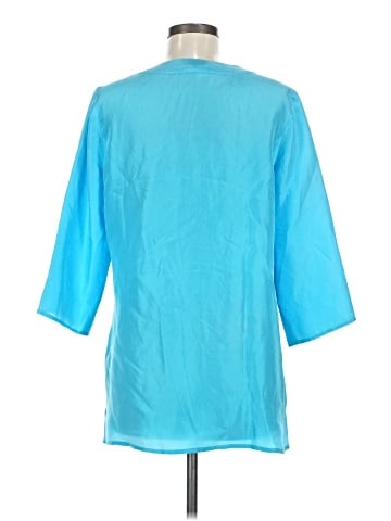 Doncaster Collection 3/4 Sleeve Silk Top (view 2)