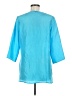 Doncaster Collection 100% Silk Blue 3/4 Sleeve Silk Top Size 6 - photo 2