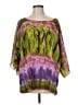Dialogue 100% Polyester Purple 3/4 Sleeve Blouse Size M - photo 1