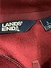 Lands' End 100% Polyester Solid Burgundy Track Jacket Size 14 - 16 - photo 3