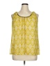 a.n.a. A New Approach 100% Polyester Yellow Sleeveless Blouse Size XL - photo 1