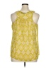 a.n.a. A New Approach 100% Polyester Yellow Sleeveless Blouse Size XL - photo 2