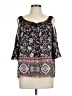 By & By 100% Polyester Black 3/4 Sleeve Blouse Size L - photo 1
