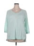 Talbots Green 3/4 Sleeve T-Shirt Size 3X - photo 1