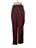 Express Solid Burgundy Active Pants Size L - photo 2