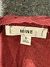 Mine Burgundy Long Sleeve Blouse Size S - photo 7