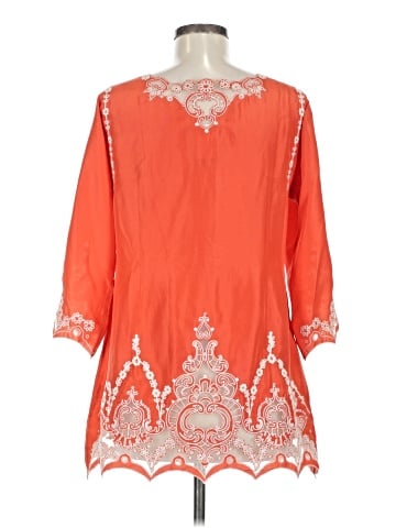 Yoana Baraschi 3/4 Sleeve Silk Top (view 2)
