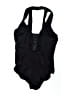 Unbranded Solid Black One Piece Swimsuit Size 8 - photo 2