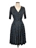 Donna Morgan Chevron-herringbone Blue Cocktail Dress Size 10 - photo 1