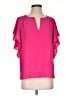 Vince Camuto Pink Short Sleeve Blouse Size S - photo 1