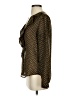 Ann Taylor LOFT 100% Polyester Brown Long Sleeve Blouse Size XS - photo 5