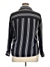 Unbranded Stripes Black Long Sleeve Button-Down Shirt Size XXL - photo 2
